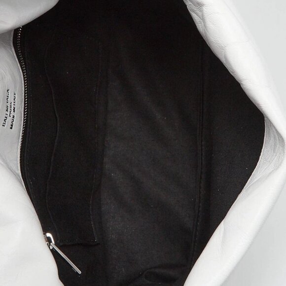 Balenciaga White Padded Leather Monaco Small Shoulder Bag - Picture 8 of 12
